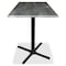 Holland Bar Stool Co 30" x 30" Black Steel, Indoor/Outdoor All-Season EnduroTop Table Top OD30SBlkStl - alternate 4